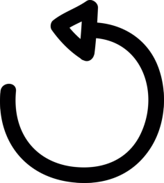 Rewind Arrow Draw Sticker Outline Svg File, Free Vectors File